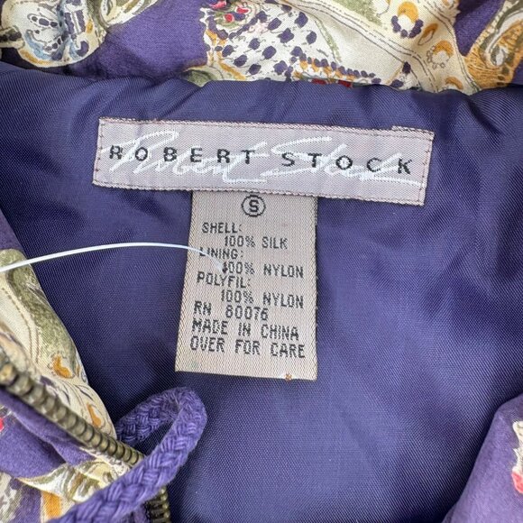 Robert Graham Purple and Gold Bomber Jacket - Picture 3 of 4